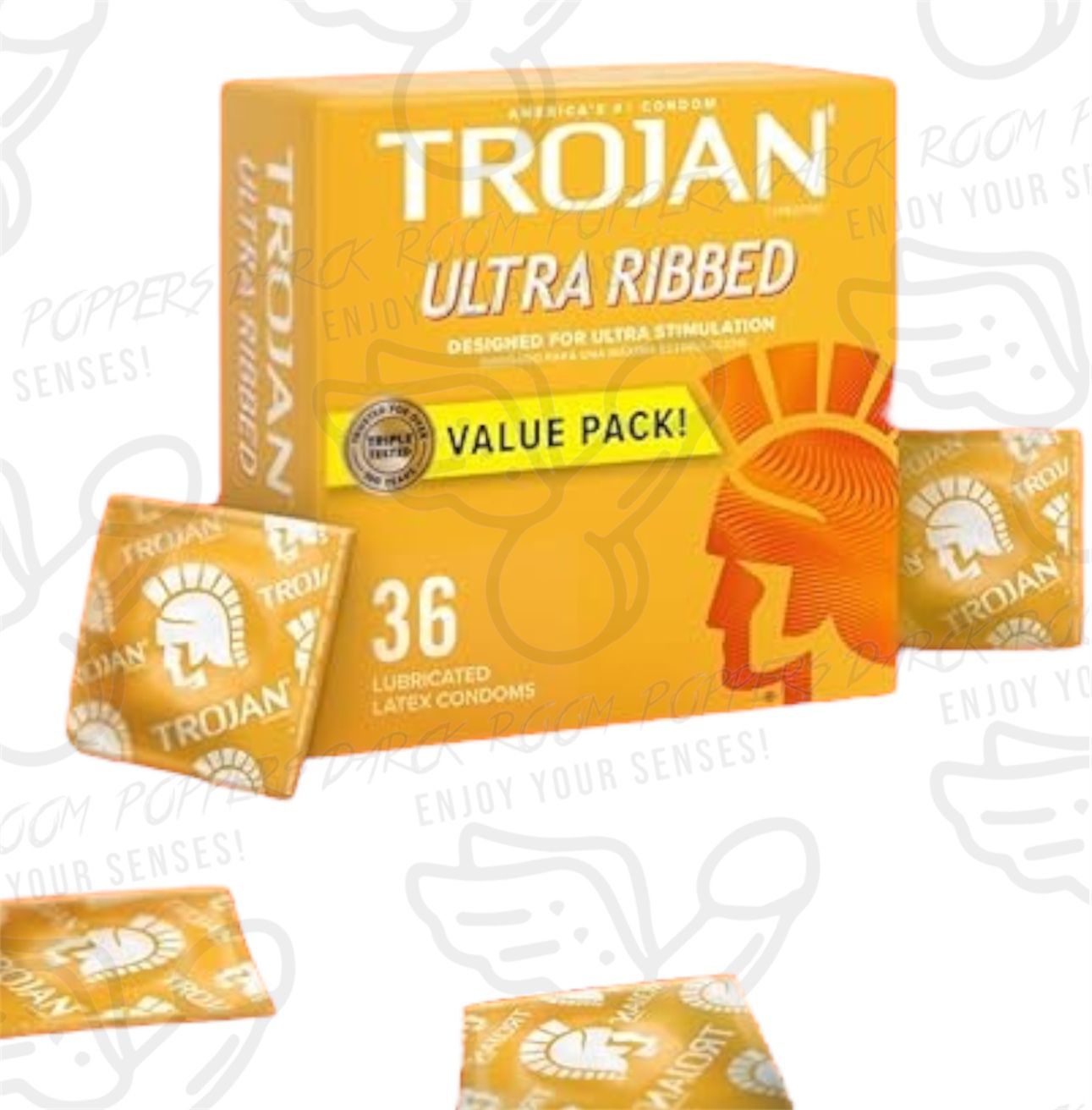 TROJAN ULTRA RIBBED 36