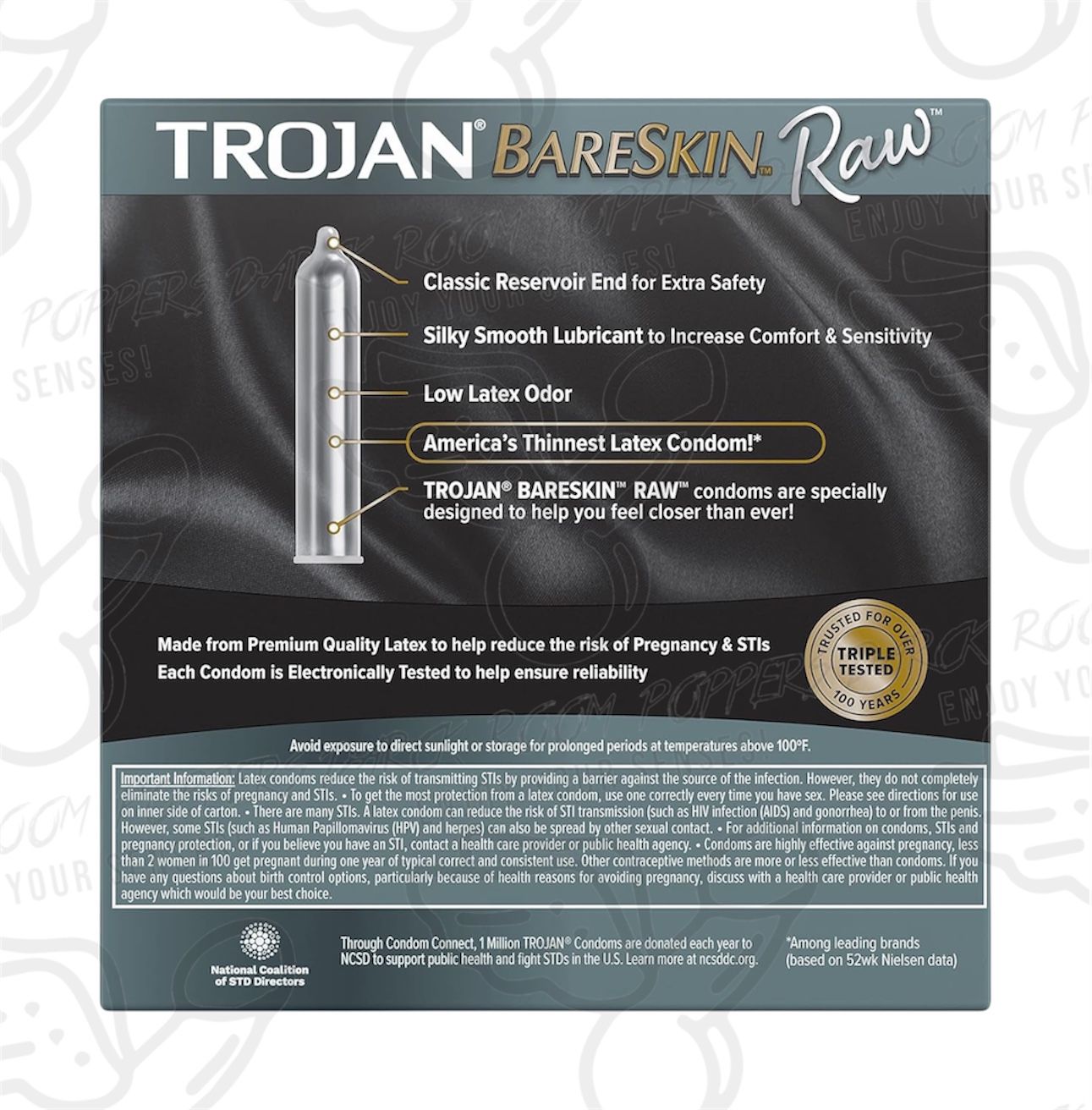 TROJAN BARE SKIN RAW