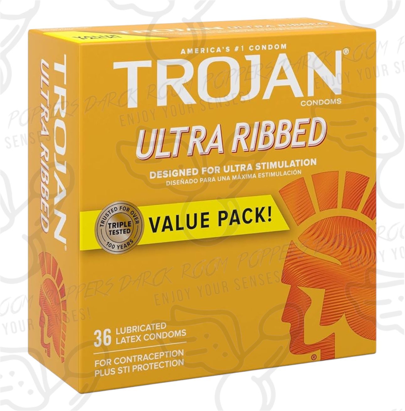 TROJAN ULTRA RIBBED 36