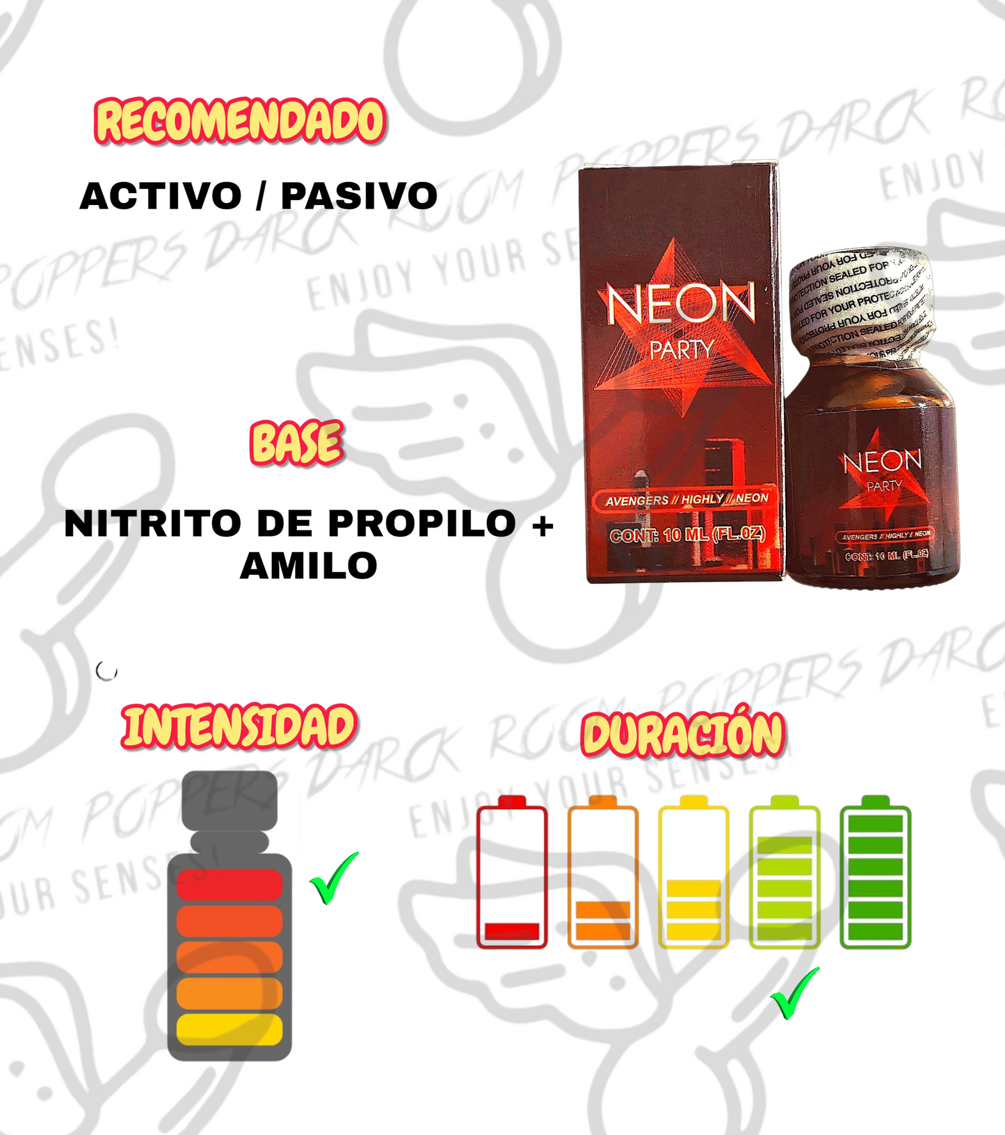 NEON PARTY RED IMPORTADO 10 ML